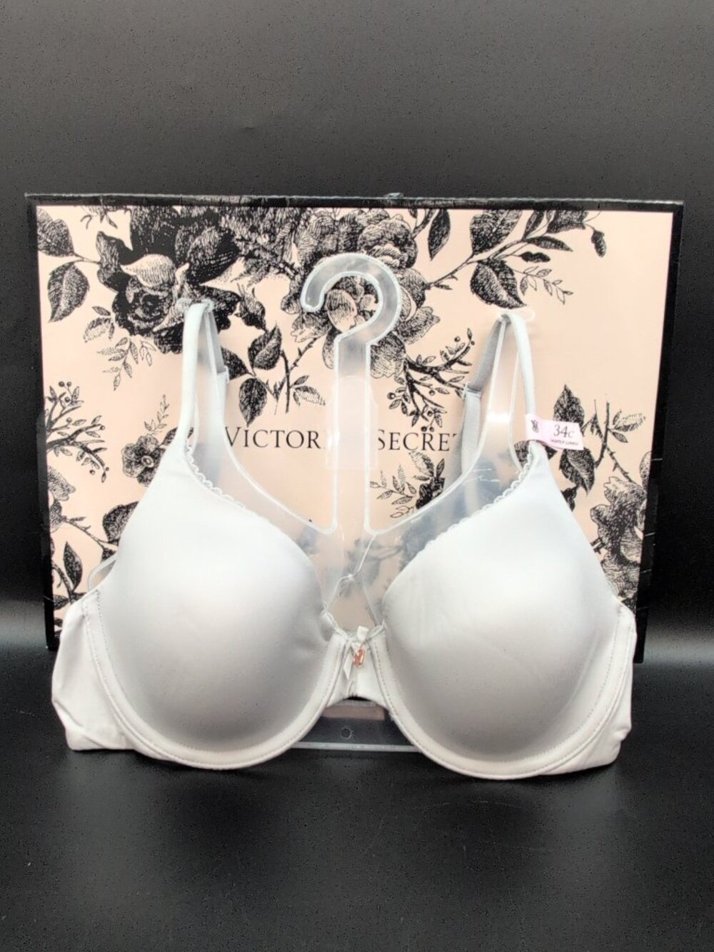 Victoria Secret Lightly Lined Full-Coverage Bra 34C Silver Pearl